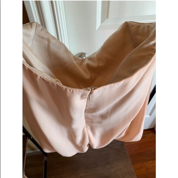 Paper Crown Blush Blouson Strapless Top, sz S - Picture 4 of 8